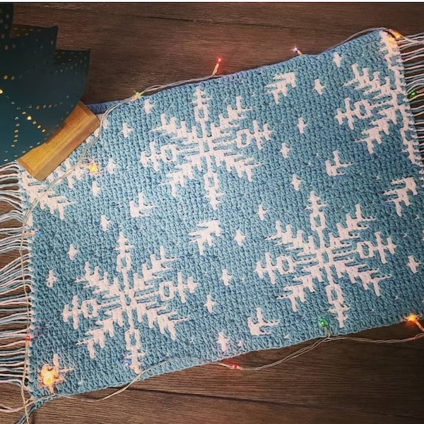 Christmas Series: Snow Star (Snowflake) Mosaic Crochet Pattern