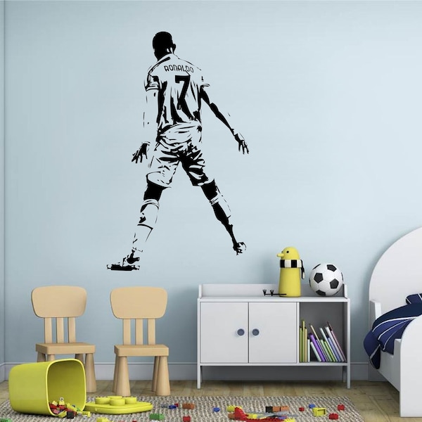 Ronaldo - Sticker mural - Transfert vinyle - Football