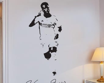 Vinicius Junior - Wall Art - Wall Sticker - Vinyl Transfer - Football
