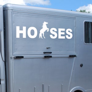 Horse Trailer Vinyl Sticker: Horsebox Vehicle Transfer