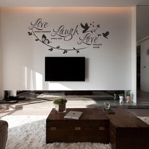 Live Laugh Love - Wall Sticker - Contemporary - Vinyl Decal - Modern ...