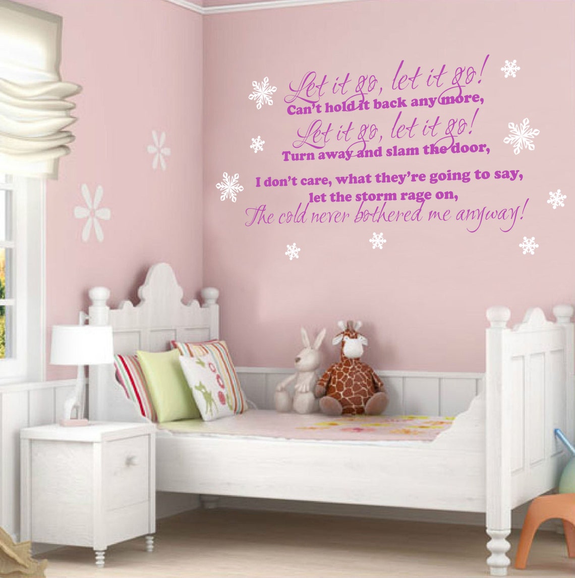 Disney Frozen Let it Go Lyrics Childrens Bedroom Wall | Etsy