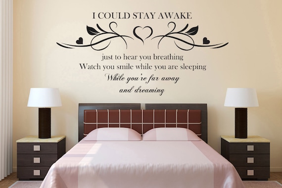 Aerosmith Breathing Lyrics Wall Sticker Contemporary Vinyl Decal Love