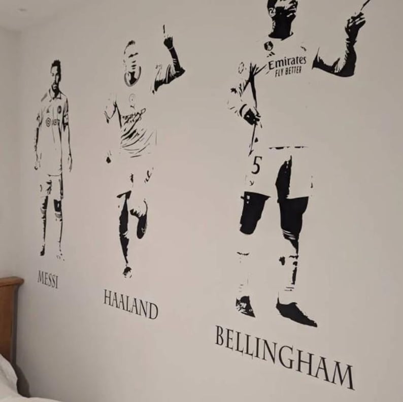 Footballers Wall Decals: Messi, Ronaldo, Mbappe, & More - Vinyl Transfers image 6