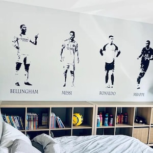 Footballers Wall Decals: Messi, Ronaldo, Mbappe, & More - Vinyl Transfers image 4