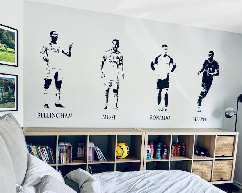 Footballers Wall Decals: Messi, Ronaldo, Mbappe, & More - Vinyl Transfers image 4