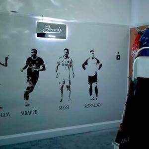 Footballers Wall Decals: Messi, Ronaldo, Mbappe, & More - Vinyl Transfers image 5