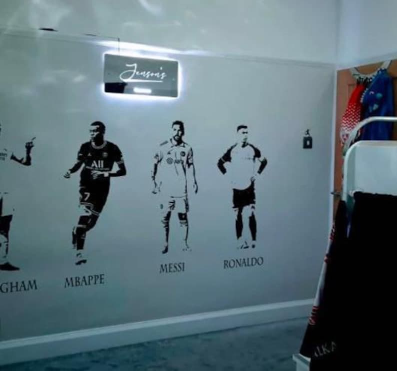 Footballers Wall Decals: Messi, Ronaldo, Mbappe, & More - Vinyl Transfers image 5