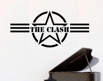 The Clash vinyl wall transfer wall sticker decal rock band music