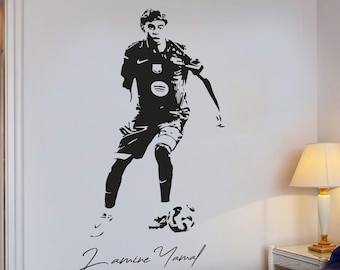 Lamine Yamal - Wall Art - Wall Sticker - Vinyl Transfer - Football