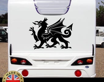 Welsh Dragon Decal Sticker Camper Van Car Motorhome UK Graphic