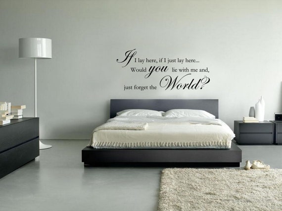 Coldplay-Paradis des paroles de chanson-Wall Sticker autocollant transfert