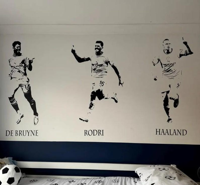 Footballers Wall Decals: Messi, Ronaldo, Mbappe, & More - Vinyl Transfers image 7