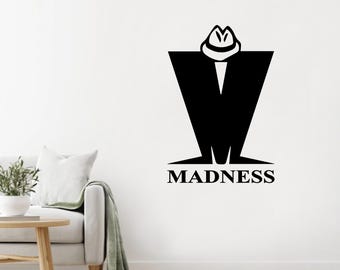 Madness vinyl wall transfer wall sticker decal rock band music