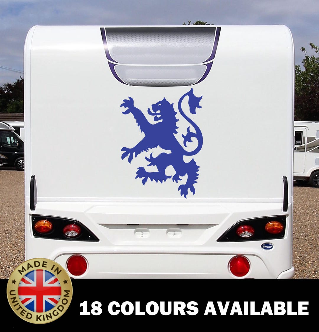 Scotland Caravan Sticker Scotland Lion Decal Sticker Camper Van Car Motorhome UK Graphic - Etsy