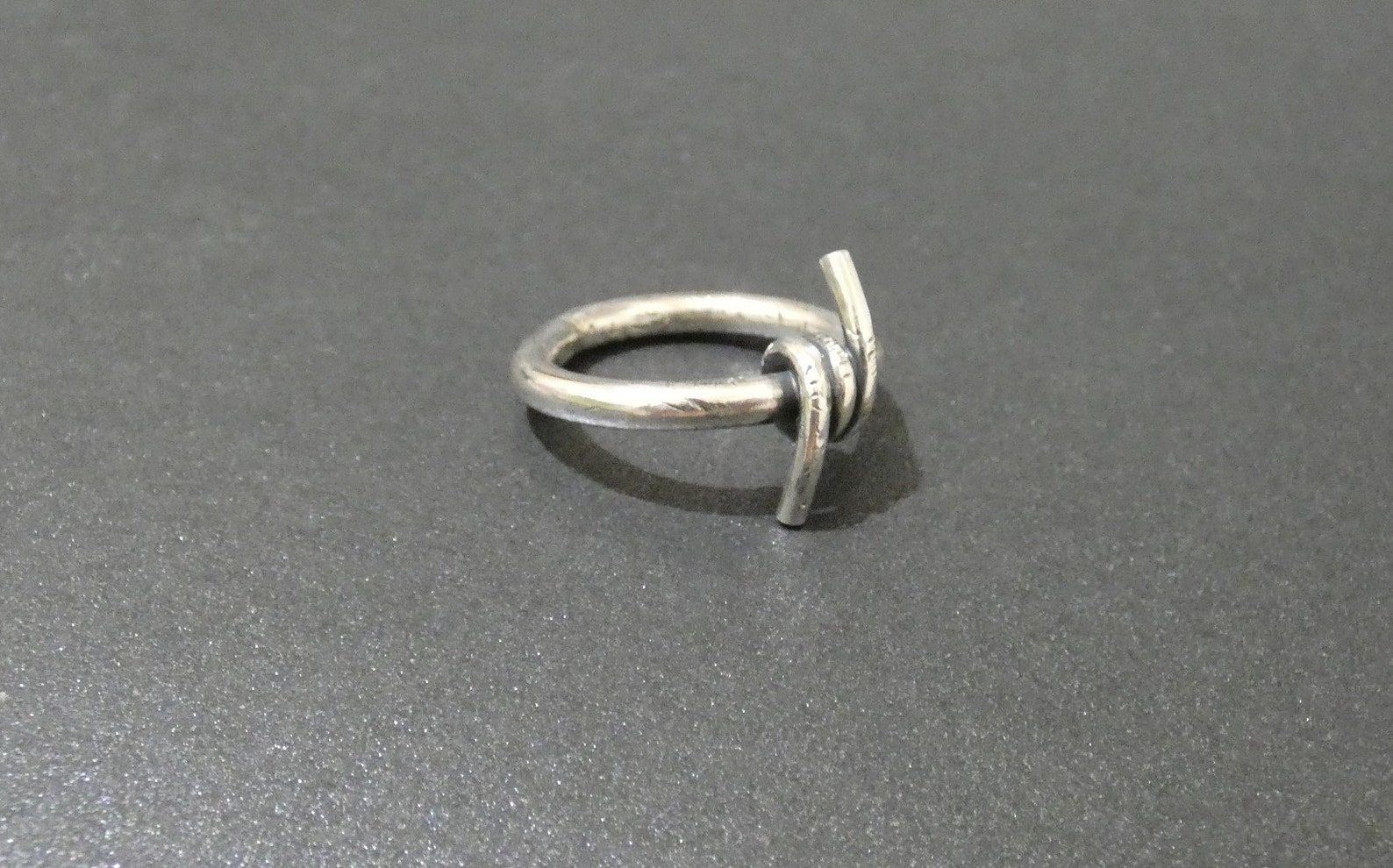 Sterling Silver Barbed Wire Ring Version 2 | Etsy