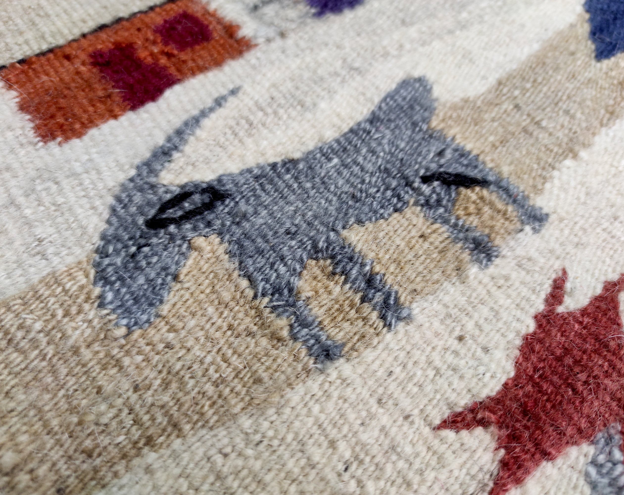 【未使用】エジプト織物・敷物　タペストリー　カーペット 未使用】エジプト織物・敷物 タペストリー カーペット 未使用