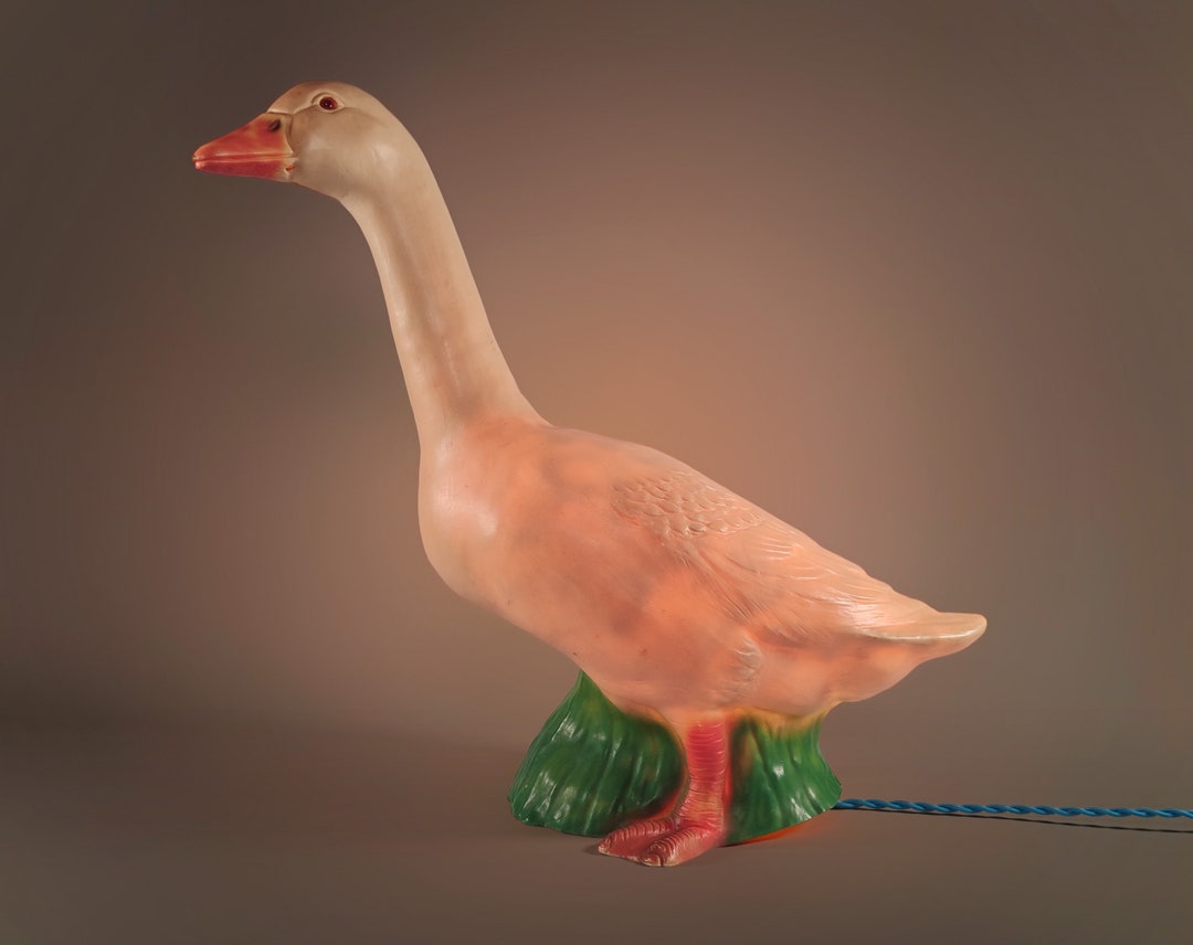 Vintage XL 1970s Heico Goose Nightlight Table Lamp Rewired Etsy