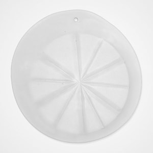 Lindshammar Swedish XL Sunburst / Starburst Cast Glass Suncatcher, Vintage 1960s, Frosted White Colour, Great For Christmas Decorations