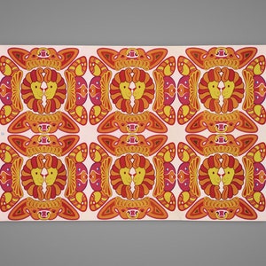 Vintage 1960s Zodiac Poster Print, con Lion Ram & Bull, hecho en Gran Bretaña, tamaño de 19" x 29", perfecto para interiores modernos retro / de mediados de siglo, NOS