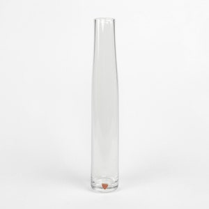 Uncatalogued 1950s Orrefors Sven Palmqvist Clear Glass Vase - Signed & Label