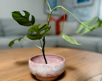 Handmade Ceramic Flower Frog Vase – Modern Ikebana Style Floral Bowl