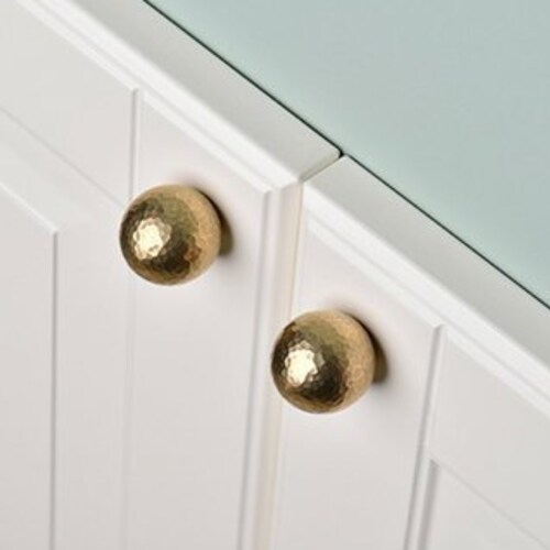 Small Knobs Brass Drawer Pull Knobs Dresser Knobs Pulls Uneven Etsy