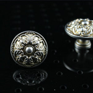 Cabinet Knobs Dresser Knobs Drawer Knobs Pulls Handles Kitchen Cupboard Handles Knob Pull Furniture Decorative Knobs Hardware Antique Silver