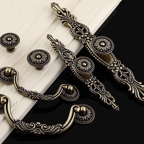 Vintage Style Dresser Knobs Drawer Pulls Handles Knobs / Etsy