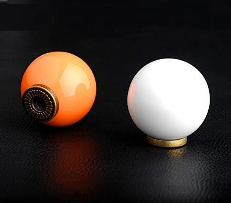 Round Ball Knobs Dresser Knob Drawer Knobs Pulls Handles Etsy