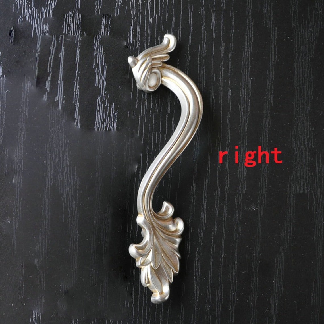 Vintage Style Door Handles Pulls Antique Silver Etsy