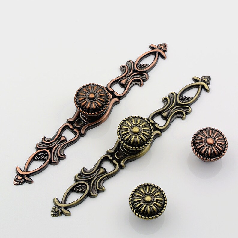 Unique Drawer Pulls Handle Knobs Cabinet Handles Antique Furniture Vintage Kitchen Cupboard Knob Hardware