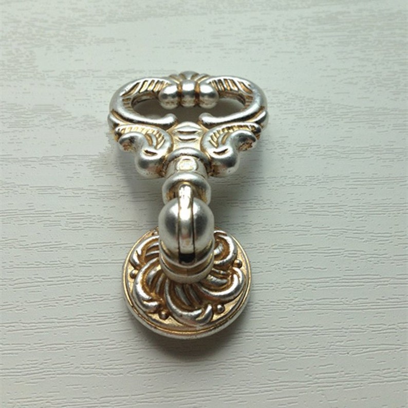 Shabby Chic Vintage Knobs Pulls Drop Rings Pulls Knob Etsy