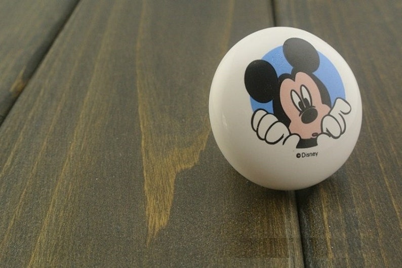Children Drawer Knobs Pulls Handles Disney Cartoon Ceramic Etsy