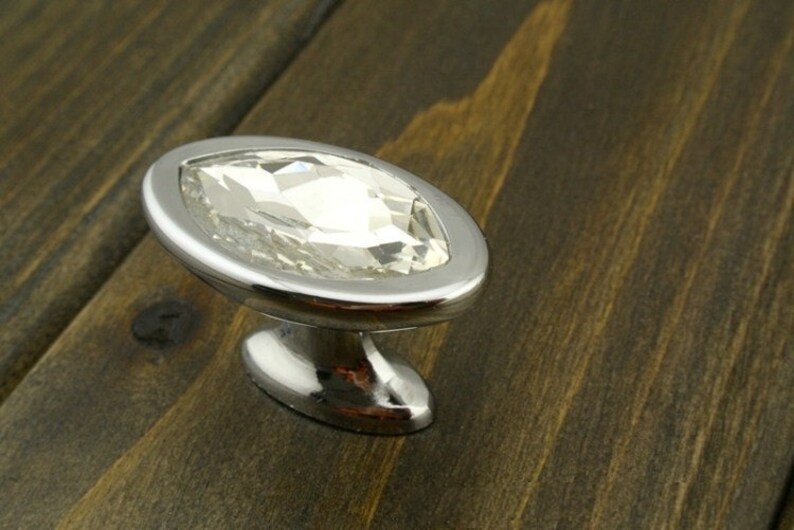 Glass Crystal Drawer Knobs Dresser Knobs Pulls Handles / Etsy