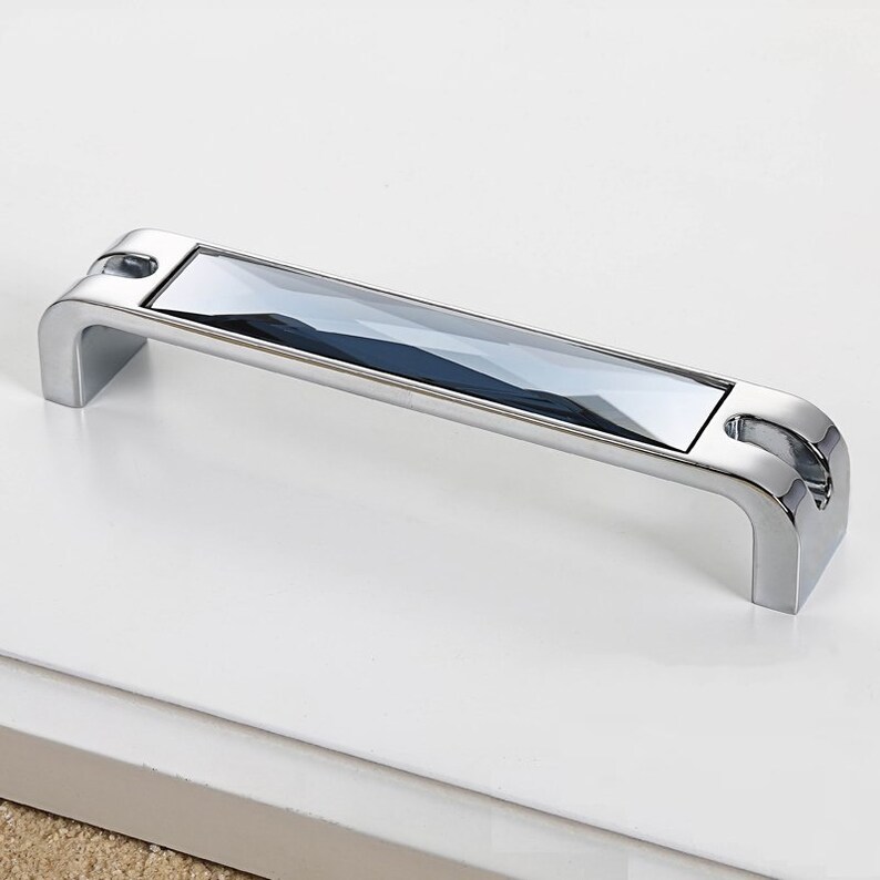 1.25 3.78 5 6.3 Silver Glass Dresser Etsy