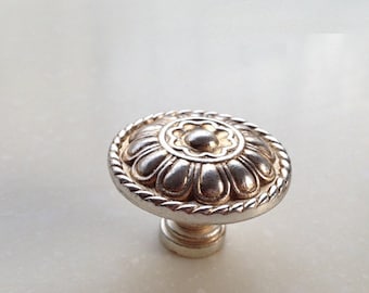 Dresser Knob Drawer Knobs Pulls Handles Sun Flower/ Cabinet Knobs Pulls Handles Cupboard Vintage Furniture Knob Pull Hardware Antique Silver