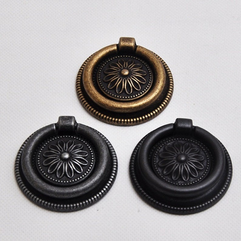 Drawer Pulls Handles Rings Dresser Pulls Knobs Kitchen Etsy