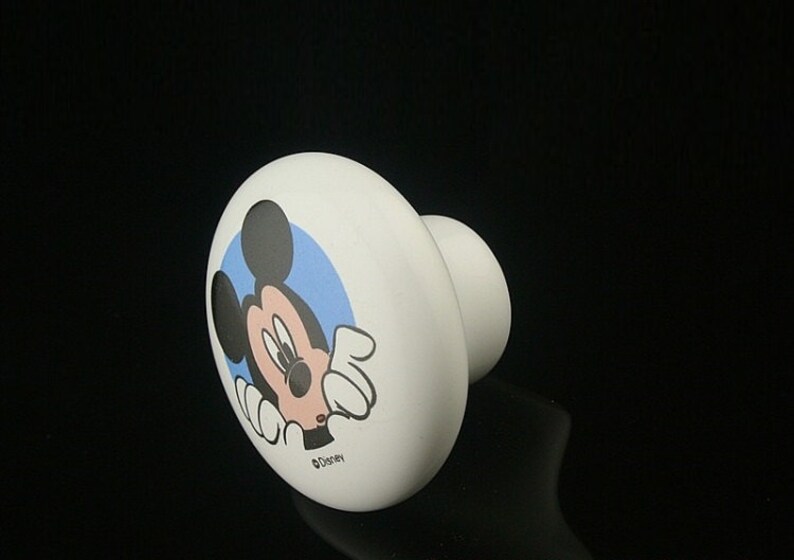 Children Drawer Knobs Pulls Handles Disney Cartoon Ceramic Etsy