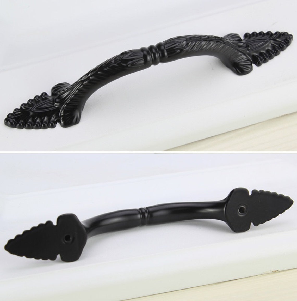 Shabby Chic Drawer Pulls Handles Black Dresser Pulls Handles Etsy