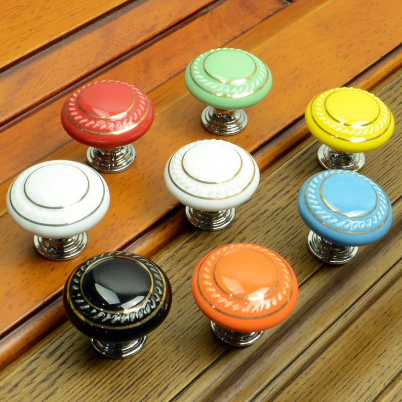 Colorful Knobs Dresser Handles Knobs Drawer Knobs Pulls Etsy