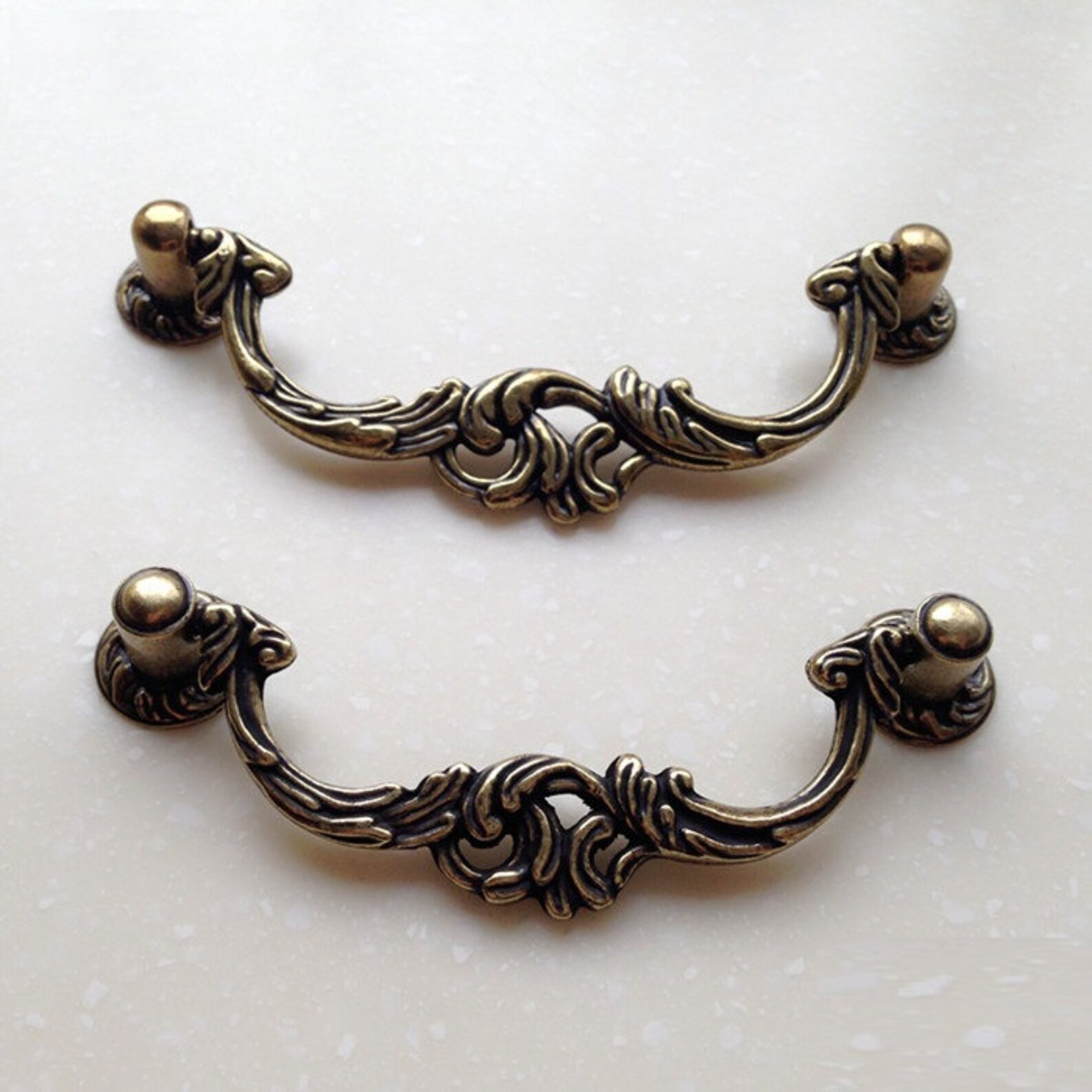 Vintage Dresser Drawer Pulls Handles Knobs Drop Pulls Antique Etsy