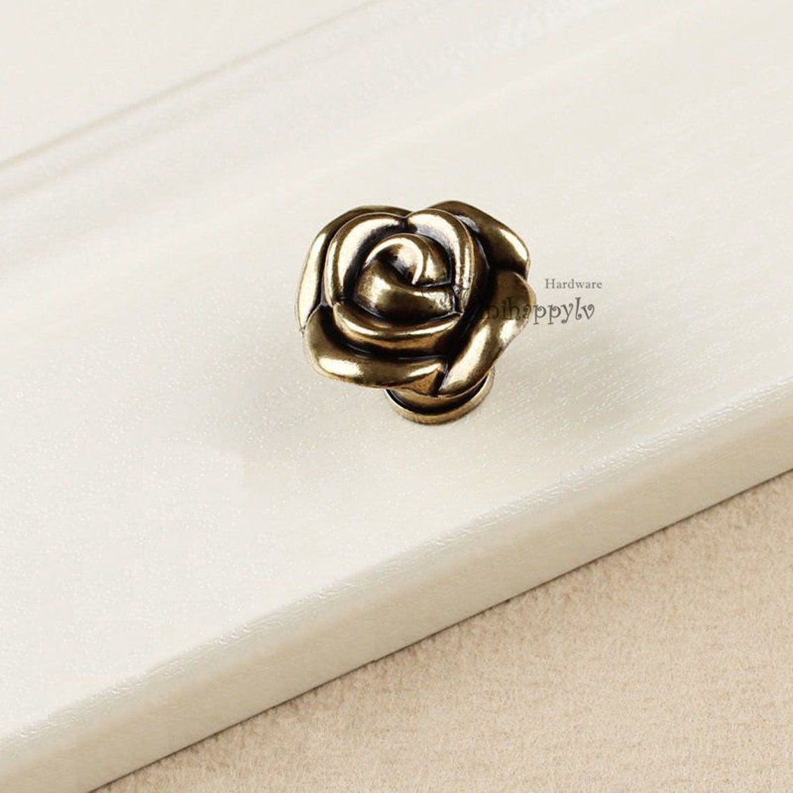 Rosa flor perillas manijas dresser perillas tira de cajón tira | Etsy