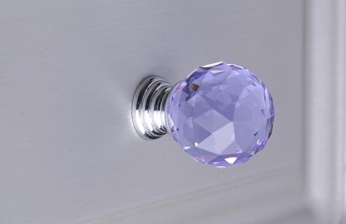 Glass Dresser Knobs Crystal Drawer Knobs Pulls Handles Sparkle Etsy