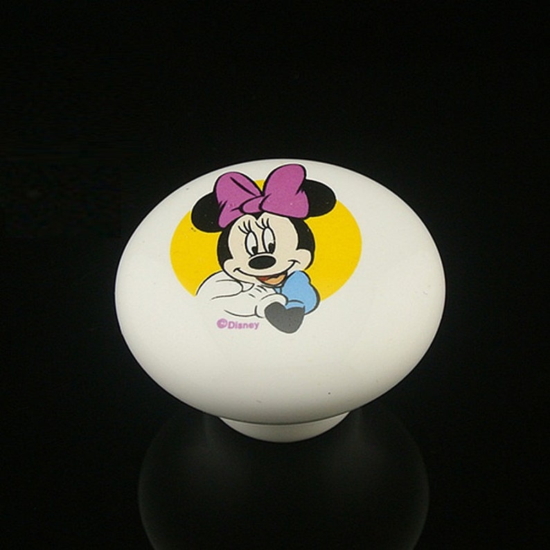 Children Drawer Knobs Pulls Handles Disney Cartoon Knob Etsy