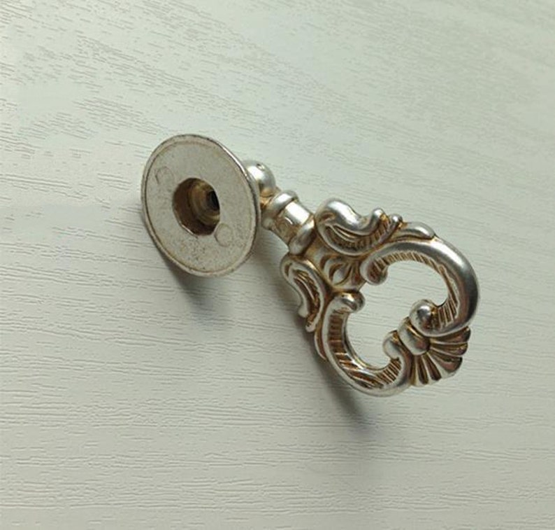 Shabby Chic Vintage Knobs Pulls Drop Rings Pulls Knob Etsy