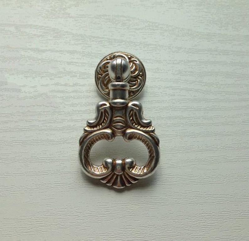 Shabby Chic Vintage Knobs Pulls Drop Rings Pulls Knob Etsy