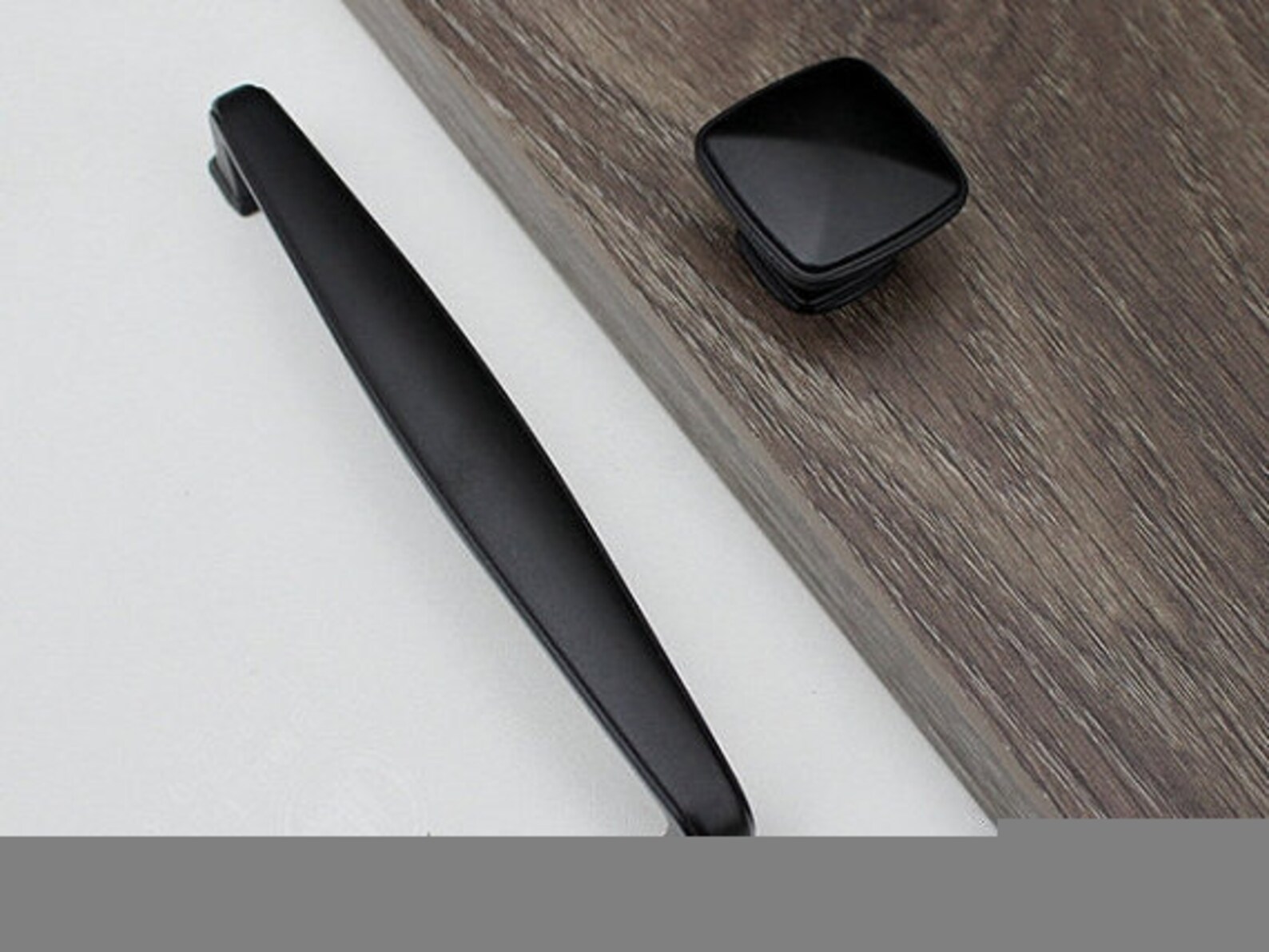 Black Kitchen Cabinet Knobs Pulls Handle Knob Door Dresser Pulls ...