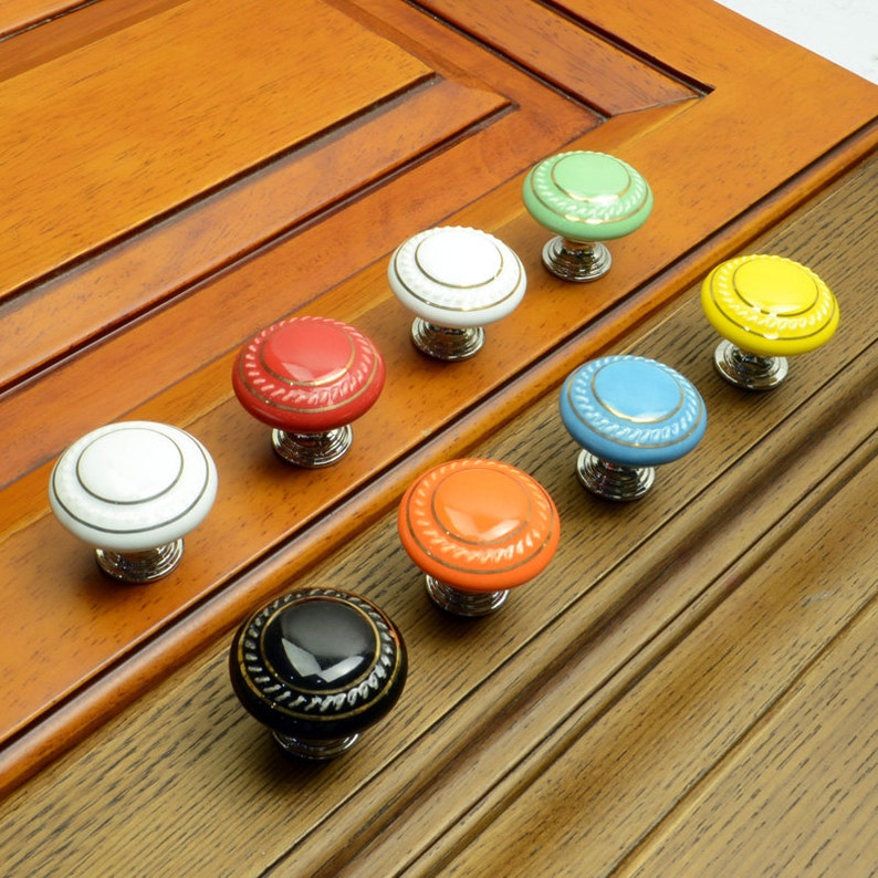 Colorful Knobs Dresser Handles Knobs Drawer Knobs Pulls Etsy