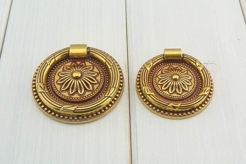 Dresser Drawer Knobs Pulls Handles Kitchen Cabinet Knob Handle Cupboard Pull Crimson Gold Antique Furniture Hardware